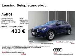 Navarrablau metallic Gebraucht 2024 Audi Q3 Basis SUV | 37.795 € (Fairer Preis)