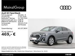 Grau Gebraucht 2023 Audi Q3 Sportback S-Line SUV | 38.660 € (Fairer Preis)