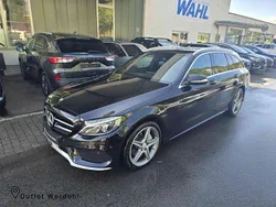 Schwarz Gebraucht 2015 Mercedes C220 AMG line Kombi | 16.980 € (Fairer Preis)