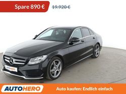 Schwarz Gebraucht 2015 Mercedes C180 AMG line Limousine | 19.030 € (Etwas zu teuer)