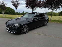 Schwarz Gebraucht 2021 Mercedes E220 AMG line Kombi | 37.499 € (Etwas zu teuer)