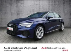 Blau Gebraucht 2024 Audi A3 Sportback S-Line Limousine | 33.980 € (Superpreis)