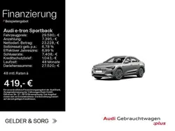 Grau Gebraucht 2021 Audi e-tron Sportback Advanced SUV | 29.580 € (Fairer Preis)