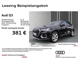 Schwarz Gebraucht 2024 Audi Q3 Advanced Plus SUV | 36.867 € (Fairer Preis)
