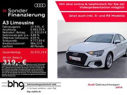 Gletscherweiß metallic Gebraucht 2021 Audi A3 Ambiente Limousine | 27.930 € (Etwas zu teuer)