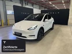 Pearl white multicoat Gebraucht 2025 Tesla Model Y Long Range SUV | 47.700 € (Teuer)