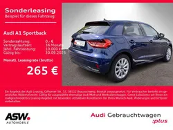 Blau Gebraucht 2024 Audi A1 Sportback Advanced Plus Kleinwagen | 24.930 € (Fairer Preis)