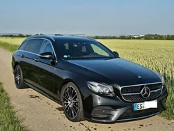 Schwarz Gebraucht 2018 Mercedes E220 AMG line Kombi | 31.500 € (Fairer Preis)