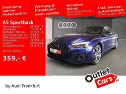 Navarrablau metallic Gebraucht 2022 Audi A5 Sportback Ambiente Limousine | 38.940 € (Fairer Preis)