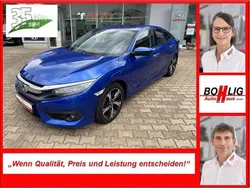 Brilliant sporty blau metallic Gebraucht 2017 Honda Civic Executive Limousine | 18.970 € (Etwas zu teuer)
