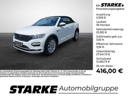 Pure white Gebraucht 2021 VW T-Roc Cabriolet R-line Cabrio | 27.290 € (Fairer Preis)