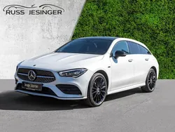 Weiß Gebraucht 2021 Mercedes CLA250e Shooting Brake AMG line Kombi | 32.980 € (Etwas zu teuer)