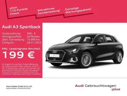 Mythosschwarz metallic Gebraucht 2024 Audi A3 Sportback Advanced Plus Kombi | 29.890 € (Fairer Preis)