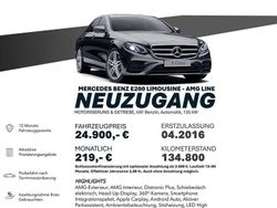 Schwarz Gebraucht 2016 Mercedes E200 AMG line Limousine | 24.900 € (Etwas zu teuer)