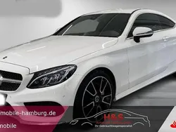 Polarweiss unilack Gebraucht 2018 Mercedes C180 AMG line Coupé | 27.400 € (Guter Preis)