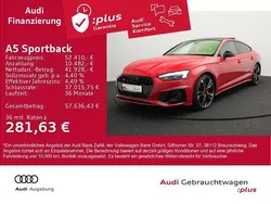 Rot Gebraucht 2024 Audi A5 Sportback S-Line Limousine | 52.410 €