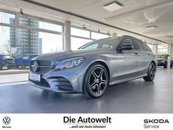 Selenitgrau Gebraucht 2019 Mercedes C200 AMG line Kombi | 27.998 € (Fairer Preis)