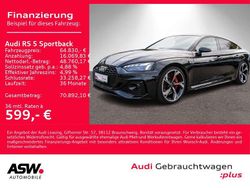 Mythosschwarz metallic Gebraucht 2021 Audi RS5 Sportback Ambiente Limousine | 64.830 € (Fairer Preis)