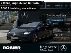Schwarz / obsidianschwarz (metallic) Gebraucht 2024 Mercedes EQE300 Advanced Plus Limousine | 42.890 €