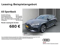 Grau Neu 2025 Audi A3 Sportback e-tron S-Line Limousine | 49.750 € (Etwas zu teuer)