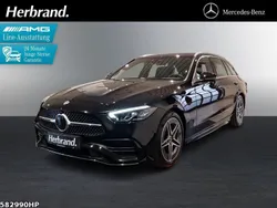 Metalliclack obsidianschwarz Gebraucht 2024 Mercedes C200 AMG Kombi | 40.880 € (Fairer Preis)