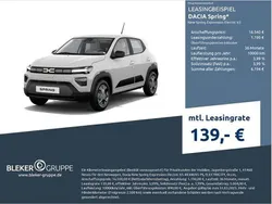 Grau Neu 2025 Dacia Spring Expression Kleinwagen | 20.590 € (Etwas zu teuer)