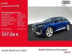 Navarrablau metallic Gebraucht 2022 Audi Q4 e-tron S-Line SUV | 29.820 € (Superpreis)