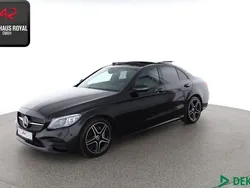 Schwarz (metallic) Gebraucht 2021 Mercedes C220 AMG Limousine | 34.880 € (Fairer Preis)