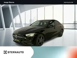 Metalliclack obsidianschwarz Gebraucht 2024 Mercedes C220 AMG Limousine | 43.980 € (Teuer)