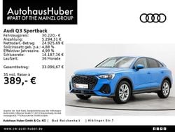 Turboblau (metallic) Gebraucht 2022 Audi Q3 Sportback S-Line SUV | 30.220 € (Superpreis)