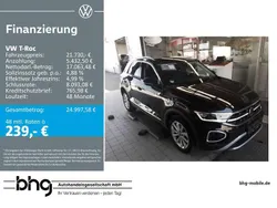 Schwarz Gebraucht 2022 VW T-Roc Style SUV | 21.730 € (Fairer Preis)