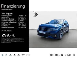 Nightshade blue metallic Gebraucht 2021 VW Tiguan R-line SUV | 30.490 € (Guter Preis)