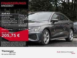 Grau Gebraucht 2021 Audi A3 S-Line Limousine | 23.370 € (Guter Preis)