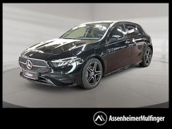 Schwarz metalliclack kosmosschwarz Gebraucht 2024 Mercedes A180 AMG line Limousine | 29.860 € (Fairer Preis)