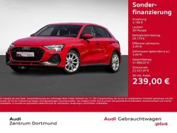 Progressivrot metallic Gebraucht 2024 Audi A3 Sportback S-Line Limousine | 32.285 € (Superpreis)
