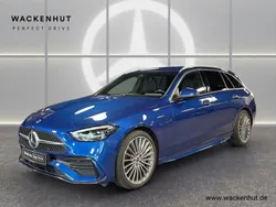 Blau Gebraucht 2024 Mercedes C300 AMG Line Premium Kombi | 51.390 € (Teuer)