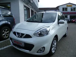 Weiß metallic Gebraucht 2016 Nissan Micra Acenta Kleinwagen | 11.100 € (Teuer)