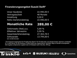 Frontier blue/super black Neu 2025 Suzuki Swift Comfort Limousine | 22.990 €