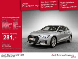 Florettsilber metallic Gebraucht 2021 Audi A3 Sportback Advanced Limousine | 24.350 € (Fairer Preis)