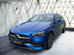 Metalliclack spektralblau Gebraucht 2024 Mercedes C200 AMG Limousine | 41.880 € (Fairer Preis)