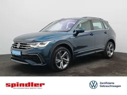 Nightshade blue metallic Gebraucht 2021 VW Tiguan R-line SUV | 32.660 € (Superpreis)
