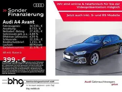 Schwarz Gebraucht 2022 Audi A4 S-Line Kombi | 34.930 € (Fairer Preis)