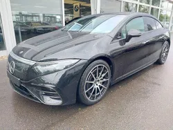 Obsidianschwarz metalliclack Gebraucht 2022 Mercedes EQS450+ AMG line Limousine | 61.615 € (Guter Preis)