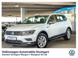 Pure white Gebraucht 2021 VW Tiguan Allspace Highline SUV | 28.330 € (Fairer Preis)