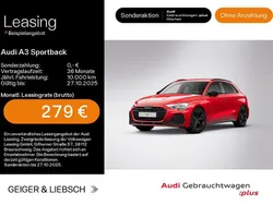 Rot Gebraucht 2025 Audi A3 Sportback S-Line Limousine | 35.889 € (Etwas zu teuer)