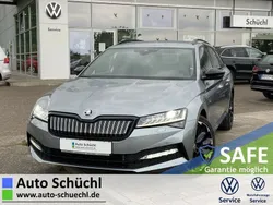 Business grau metallic Gebraucht 2021 Skoda Superb SportLine Kombi | 28.770 € (Fairer Preis)
