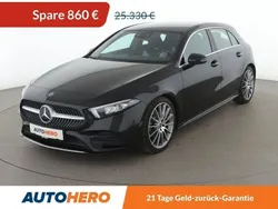 Schwarz Gebraucht 2021 Mercedes A180 AMG line Limousine | 24.470 € (Fairer Preis)