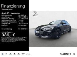 Mythosschwarz metallic Gebraucht 2024 Audi S3 Sport Limousine | 56.990 €