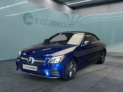 Blau Gebraucht 2019 Mercedes C180 AMG line Cabrio | 29.750 € (Fairer Preis)