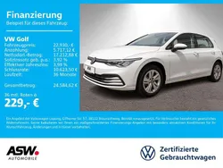 Pure white Gebraucht 2022 VW Golf VIII Life Limousine | 22.460 € (Fairer Preis)